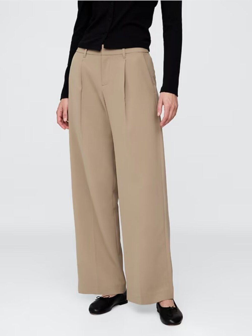 365 Low Rise Pleated Wide-Leg Trousers - Picture 5 of 8